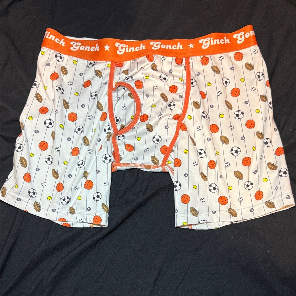 Ginch Gonch Men's Sports Print Boxer Briefs